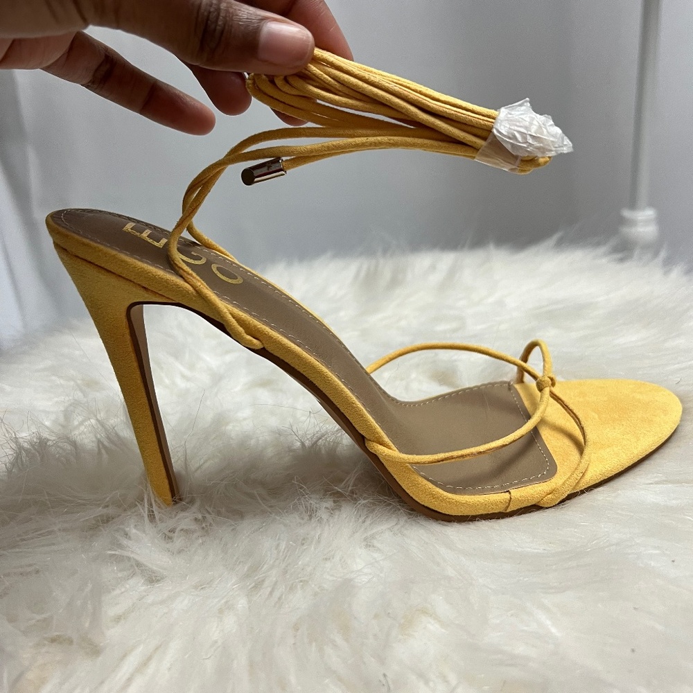 Ego Official Yellow Strapped Heel